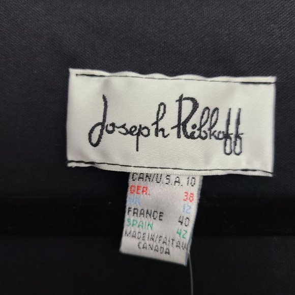 Joseph Ribkoff Black Dress with Metallic Details - Picture 13 of 15